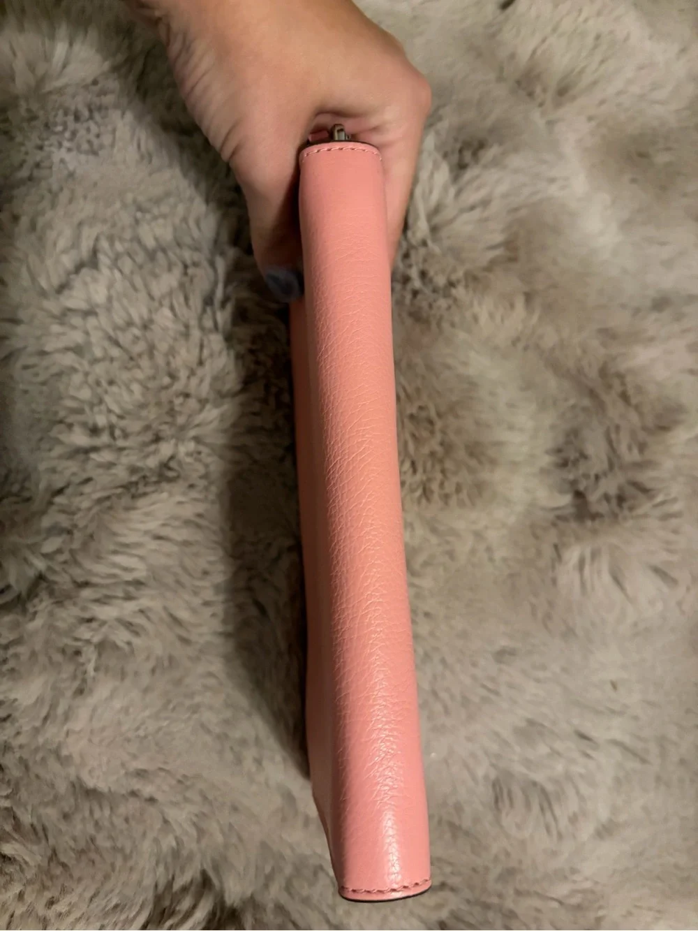 COACH Pink Pebbled Leather Wallet